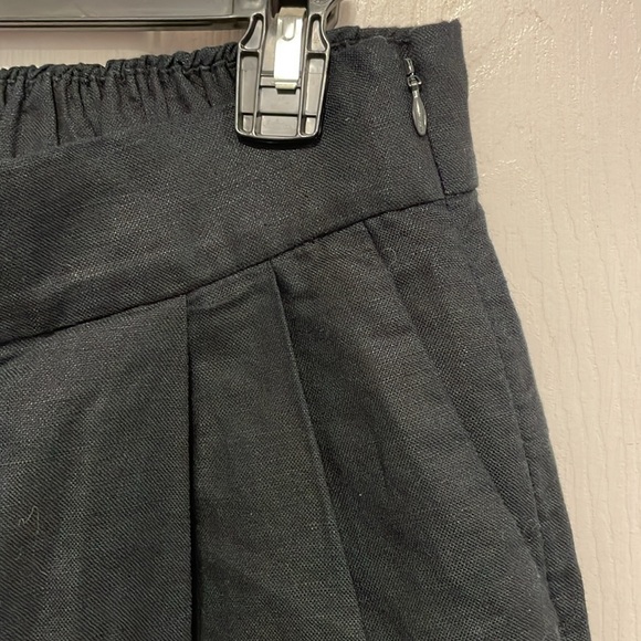 Gap High Rise wide split cropped leg linen pants size 2 - Picture 3 of 12